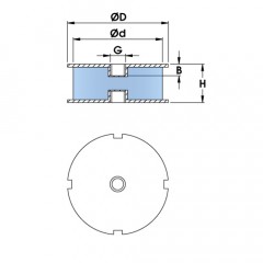 Polymax Compactor KBRC Female / Female Mounts