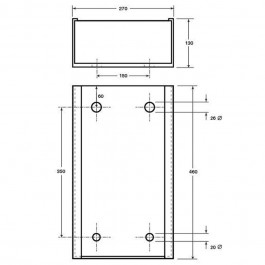 3 Part Dock Bumper Back Plate 470L x 270W x 120H at Polymax