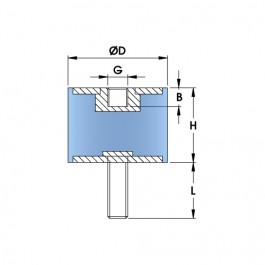 Rubber Buffer - B10050M1647-2 at Polymax