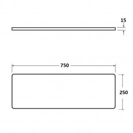 Dock Bumper Packer No Holes 750L x 250W x 15H at Polymax