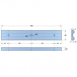Double D Wall Guard 1000L x 150W x 55H