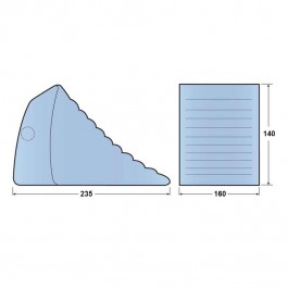 Emergancy Wheel Chock 235L x 160W x 140H  at Polymax