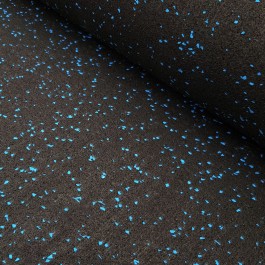 GALAXY Gym Matting Black and Blue 1250mm Wide x 10mm at Polymax