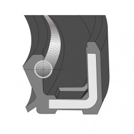 Oil Seal Type A Imperial Nitrile Double 2.125'' ID x 3.372'' OD x 0.437'' Thick at Polymax