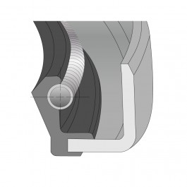 Oil Seal Type B Imperial Nitrile Single 2.125'' ID x 3'' OD x 0.375'' Thick at Polymax