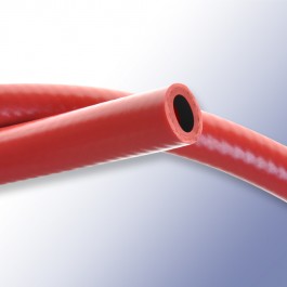 Red Silicone Braided Hose 8mm x 3.3mm at Polymax