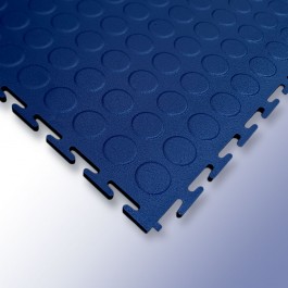 VIGOR Interlocking Studded Tile Dark Blue 500mm x 500mm x 7mm at Polymax