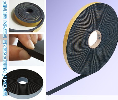 Self Adhesive Foam Sealing Tape Strip Sticky EPDM Sponge Rubber Thick Pop UK 