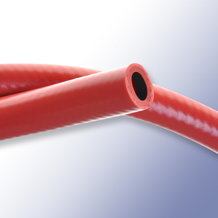Red Silicone Braided Hose