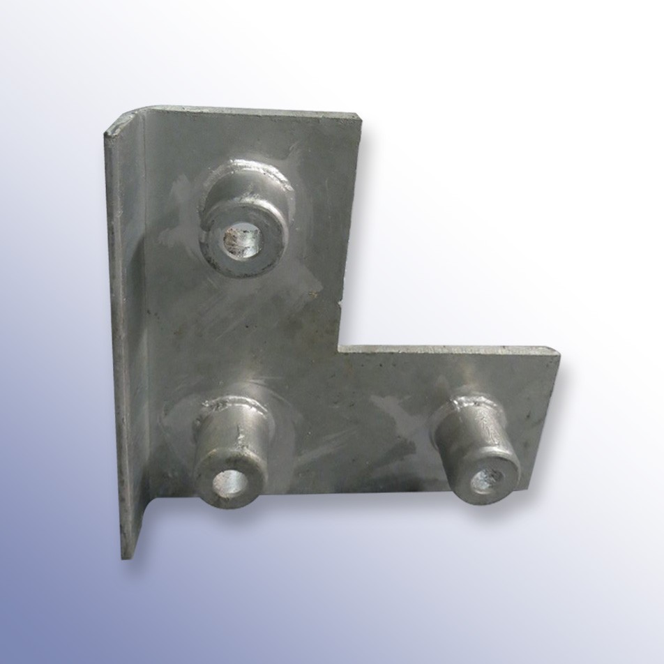 L-Shaped Front Plate Steel 440L x 440W x 62H