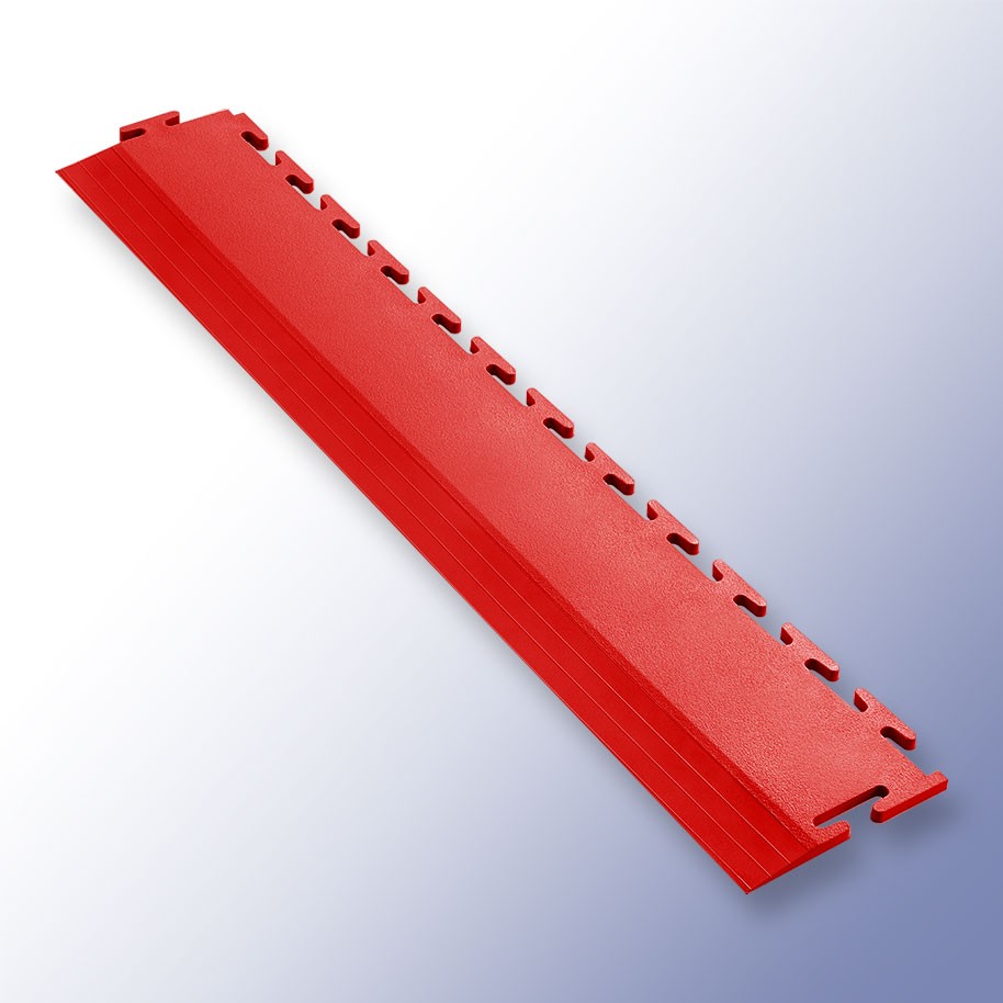 VIGOR Interlocking Tile Edge Red 500mm x 75mm x 7mm
