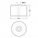 Cylindrical Bumper 33D x 22H  Technical Drawing