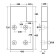 High Top Dock Bumper Front Plate Left Steel 750L x 400W x 100H Technical Drawing