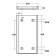 Slimline Dock Bumper Back Plate 450L x 270W x 33H Technical Drawing