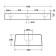 Trapezium Dock Bumper 3 Fixings TPX 750L x 250W x 100H Technical Drawing