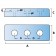 Trapezium Dock Bumpers 3 Fixings Technical Drawing